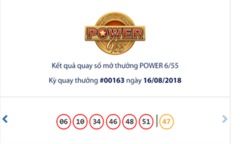 Kết quả xổ số Vietlott hôm nay 16/8/2018: Bất ngờ Jackpot “nổ” 2 kỳ liên tiếp