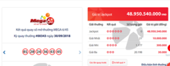 Kết quả xổ số Vietlott hôm nay 3/10/2018: Giải mã độc đắc hơn 48 tỷ