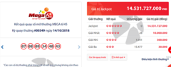 Kết quả xổ số Vietlott ngày 14/10/2018: Hé lộ bộ số trúng Jackpot hơn 14 tỷ