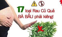 Những loại rau củ quả mà mẹ bầu phải kiêng