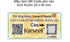 Thông báo V/v bổ sung tem chống hàng giả của công ty K&R Việt Nam