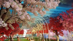 Mô hình  "Thiên đường Sắc hoa Anh Đào " sẽ được di chuyển tới nhiều địa phương để phục vụ du khách