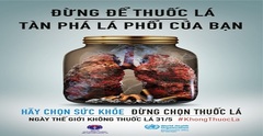 Hút thuốc là hành vi tự hủy hoại sức khỏe và gây ô nhiễm môi trường sống trong lành