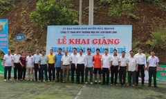 Trung tâm đào tạo bóng đá trẻ Nam Linh long trọng tổ chức lễ khai giảng khóa đầu tiên tại Hà Giang.