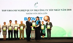 Bảo Việt lập “hattrick” giải thưởng tại Cuộc bình chọn doanh nghiệp niêm yết năm 2018