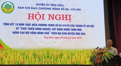 Ứng Hòa cần đẩy mạnh sản xuất nông nghiệp ứng dụng cao