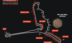 Khán đài đường đua công thức 1 Hà Nội mang tên địa danh nổi tiếng Việt Nam 