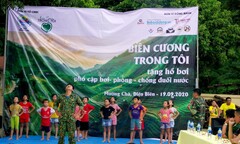 Chương trình thiện nguyện tặng hồ bơi di động và tổ chức trung thu cho trẻ em huyện Mường Chà tỉnh Điện Biên