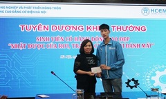 Hà Nội: Nam sinh viên nhặt đươc 10 triệu đồng trả người đánh mất