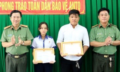 Khen thưởng nữ sinh lớp 9 tham gia bắt trộm