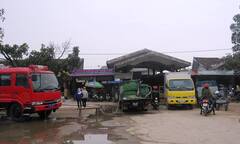 Cận cảnh hiện trường vụ cháy ở chợ Ba Đồn