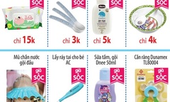 Thỏa sức mua sắm cho bé yêu chỉ từ 1.000 đồng