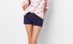 F5 phong cách cùng áo sơ mi nữ họa tiết