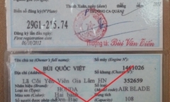 Cẩn thận với giấy tờ giả khi mua xe cũ