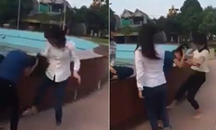 Xôn xao clip nữ sinh Thanh Hoá bị đánh hội đồng