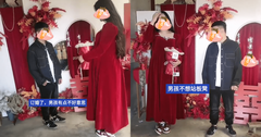 Cưới vợ cao tận 1m80, chú rể bất ngờ có hành động  "kỳ lạ " trong lễ đính hôn