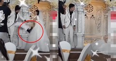 Đang làm đám cưới, chú rể bất ngờ đạp thẳng cô dâu ngã xuống đất nguyên nhân sau đó khiến ai cũng ngỡ ngàng