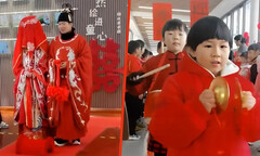 Độc lạ học sinh mẫu giáo tổ chức đám cưới cho thầy cô gây sốt mạng xã hội