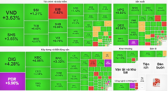 Kết phiên 21/3: Dòng tiền lớn đổ vào nhóm cổ phiếu ngân hàng, VN-Index tăng điểm