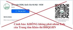 Đại học Quốc gia Hà Nội cảnh báo tình trạng lợi dụng kỳ thi đánh giá năng lực để lừa tiền