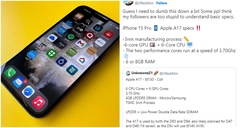 Tiết lộ cấu hình cực  "ngon " của iPhone 15 Pro
