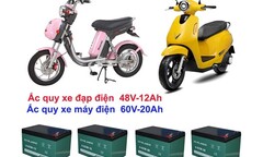 Bộ 4 bình ắc quy xe đạp điện 12Ah, 20Ah, 30Ah tốt nhất