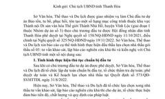 Thanh Hoá: Cần xử lý dứt điểm việc vi phạm đấu thầu của Công ty CP Tu bổ và Kiến trúc cảnh quan để thượng tôn pháp luật?