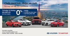MUA XE TRẢ GÓP LÃI SUẤT CHỈ TỪ 0% - ƯU ĐÃI SÀNH ĐIỆU TẠI HYUNDAI LONG BIÊN
