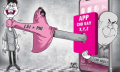 Lao động nghèo gặp họa khi vay tiền qua app trên mạng