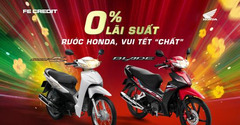SẮM HONDA MỚI ĐÓN XUÂN VỚI LÃI SUẤT CHỈ 0%