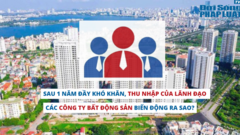 Sau 1 năm đầy khó khăn, thu nhập của lãnh đạo các công ty bất động sản biến động ra sao?