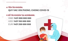 Agribank thông báo tài khoản tiếp nhận ủng hộ Quỹ vắc - xin phòng, chống Covid-19