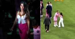 Khoảnh khắc vợ Messi nhận nhầm chồng trên sân gây  "bão " mạng xã hội