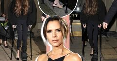 Victoria Beckham chống nạng cùng giày cao gót sau tai nạn gãy chân