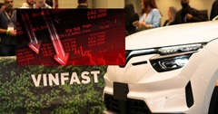 Giá cổ phiếu VinFast gần giảm 34%, giá trị vốn hóa còn 56 tỷ USD