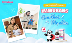 Immukans giúp mẹ vượt qua nỗi ám ảnh “con ốm triền miên, kháng sinh liên tục”