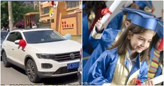 Tranh cãi trường mẫu giáo tổ chức lễ tốt nghiệp cho con bằng ô tô, dân mạng than thở vì cách làm không giống ai