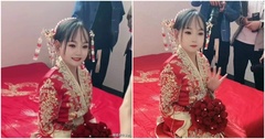 Cô dâu Trung Quốc bị nghi là tảo hôn khi trông như thiếu nữ 13, lộ tuổi thật gây ngỡ ngàng