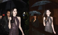 Cổ Lực Na Trát nổi bật trên thảm đỏ Milan Fashion Week: Visual đẹp không góc chết