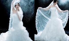 Ngọc Trinh diện váy cưới đẹp lộng lẫy, dân tình  "rần rần " hóng chú rể