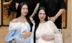 Mẹ bầu Doãn Hải My đọ sắc cùng ái nữ đại gia Minh Nhựa: Visual đáng chú ý