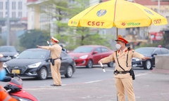 Cục CSGT phân luồng giao thông phục vụ lễ kỷ niệm chiến thắng Điện Biên Phủ
