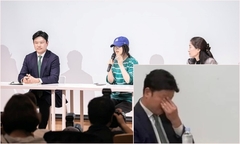Luật sư riêng của Min Hee Jin và biểu cảm đầy chán nản tại buổi họp báo gây chú ý