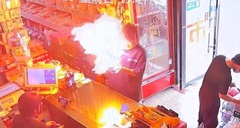 Video: Nam thanh niên bị cháy xém tóc khi châm lửa hút thuốc 