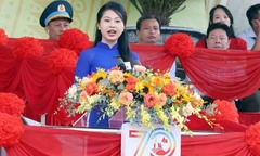Chân dung cô gái phát biểu tại lễ kỷ niệm 70 năm chiến thắng Điện Biên Phủ