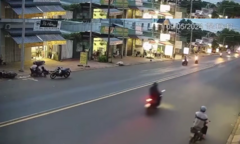 Khoảnh khắc người dân  "lao như bay " khống chế tên trộm