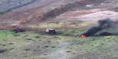 Xe tăng “mai rùa” của Nga cháy dữ dội sau đòn tập kích từ UAV cảm tử Ukraine