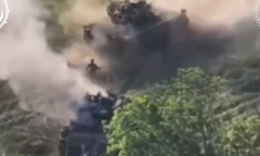 Nhóm quân Ukraine thoát nạn giữa làn đạn nhờ thiết giáp Bradley
