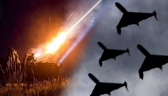 Hàng chục tên lửa và UAV Nga bị bắn hạ trên không phận Ukraine trong đêm