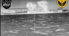 Tình báo Quốc phòng tung video phá hủy tàu kéo Nga trong đêm